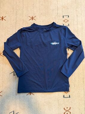 Boys rashguard by First Wave with fish detail, size 6/7